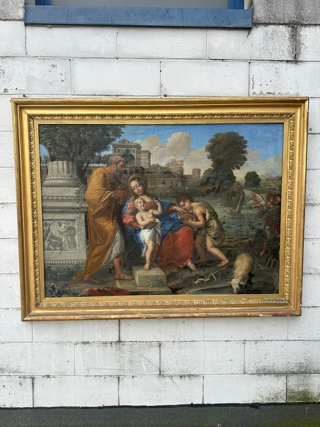 dipinto olio su tela XVIII secolo Italia