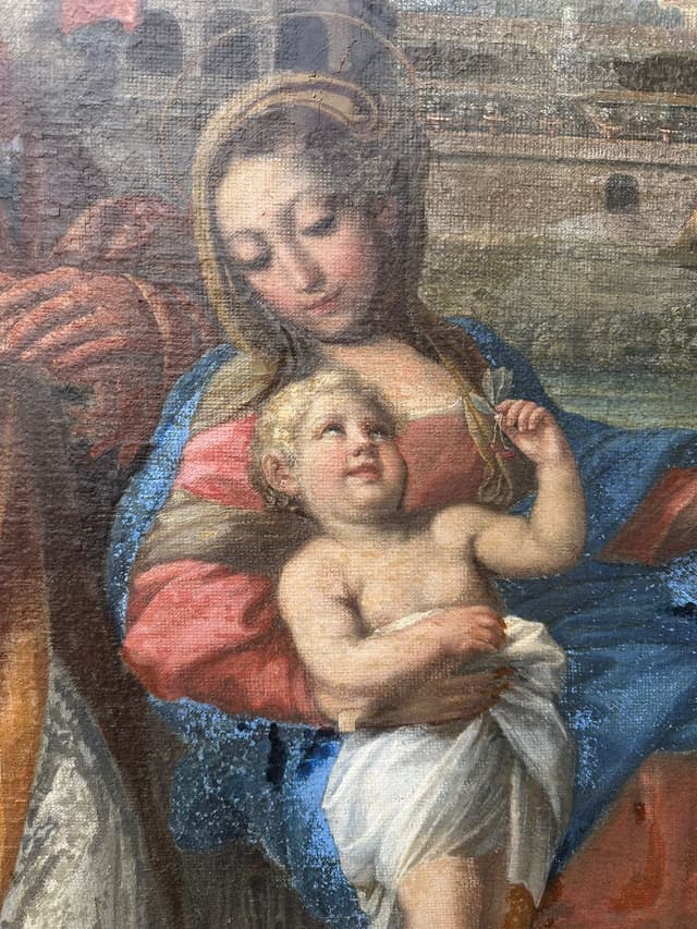 dipinto olio su tela XVIII secolo Italia