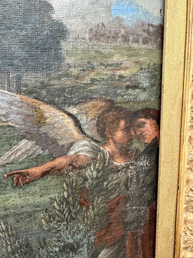 dipinto olio su tela XVIII secolo Italia