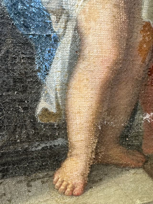 dipinto olio su tela XVIII secolo Italia