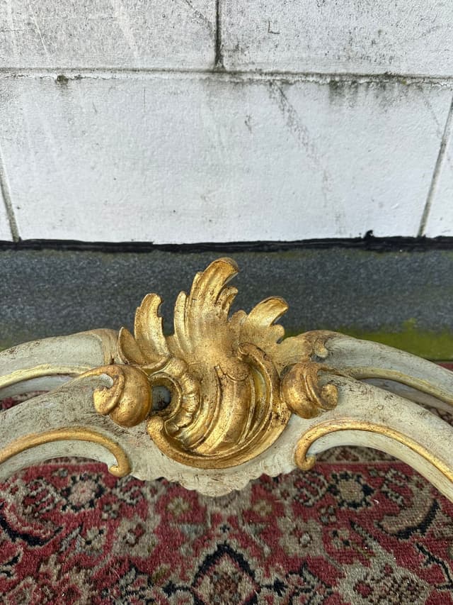 Lacquered Louis xv console table
