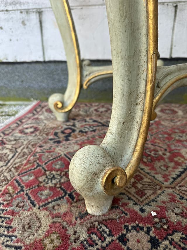 Lacquered Louis xv console table