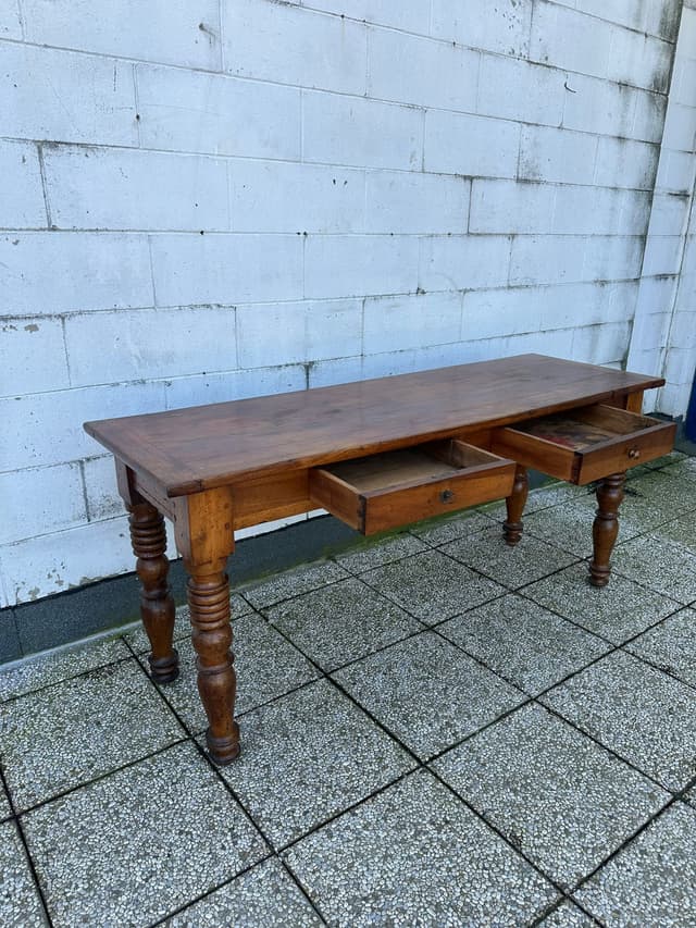 Tavolo piemontese noce massello primi' 800