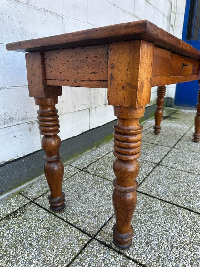 Tavolo piemontese noce massello primi' 800