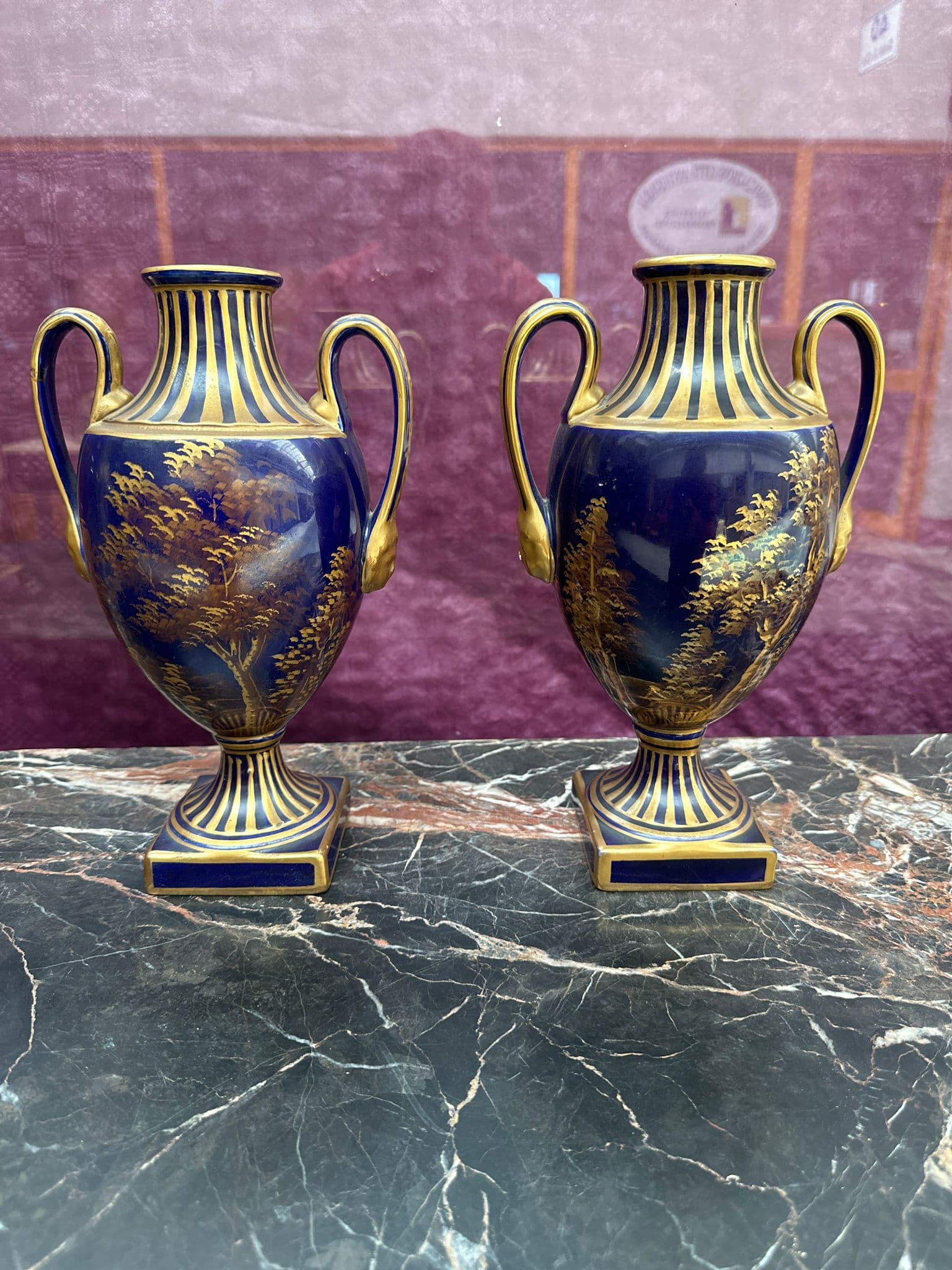 pair of Ginori vases